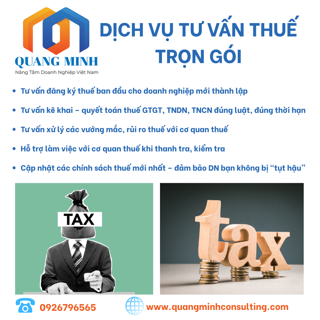 Dịch vụ tư vấn thuế trọn gói tại Quang Minh Consulting