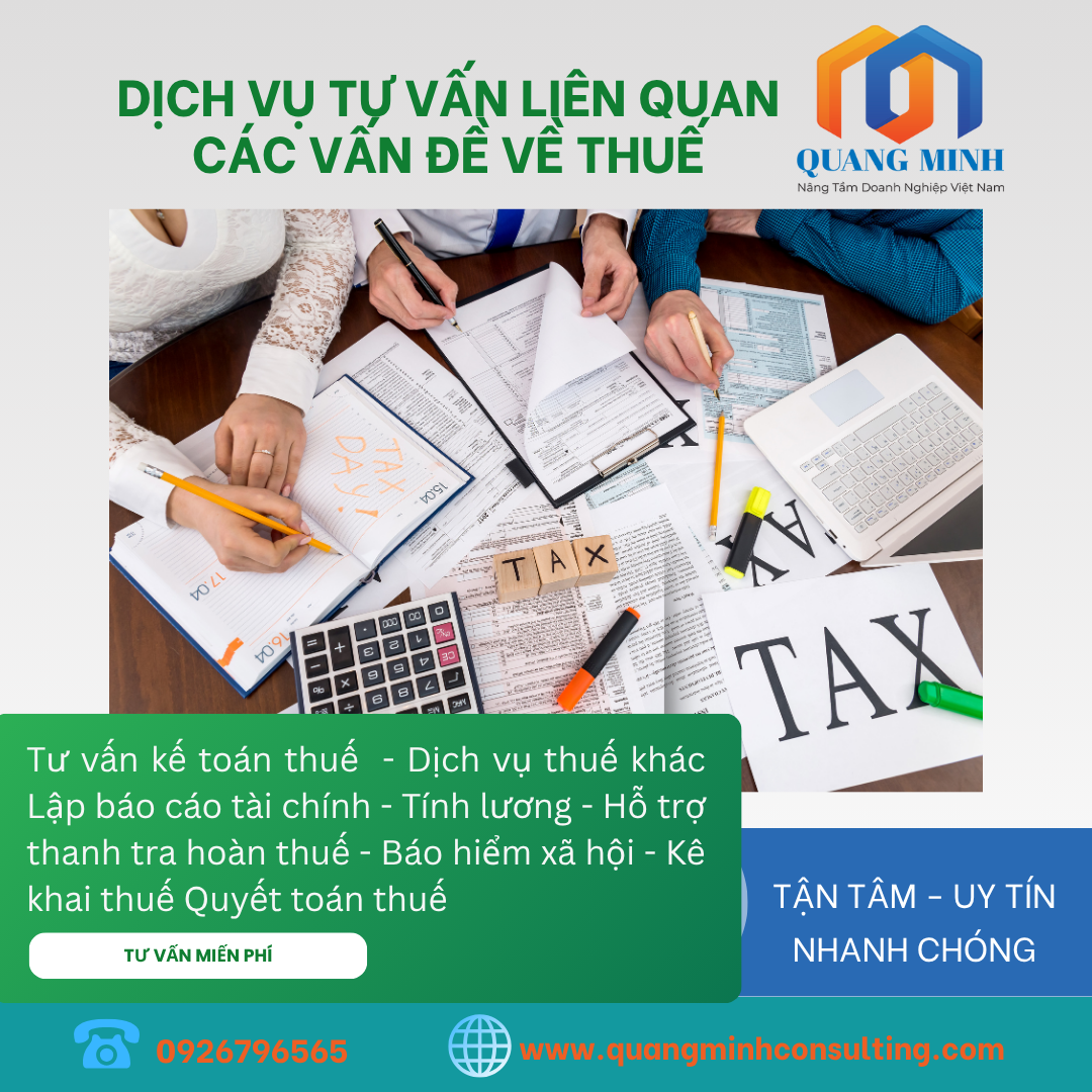 Dịch vụ tư vấn thuế Quang Minh 