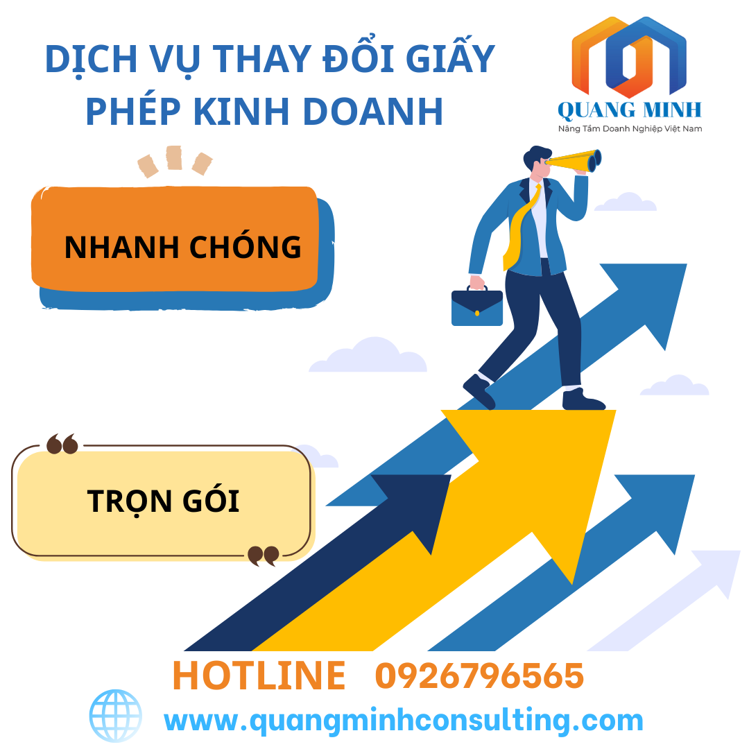 Dịch vụ thay đổi giấy phép kinh doanh tại Quang Minh