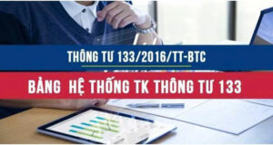 Chế độ kế toán theo thông tư 133