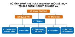 Sơ đồ bộ máy kế toán hỗn hợp tại công ty thương mại 