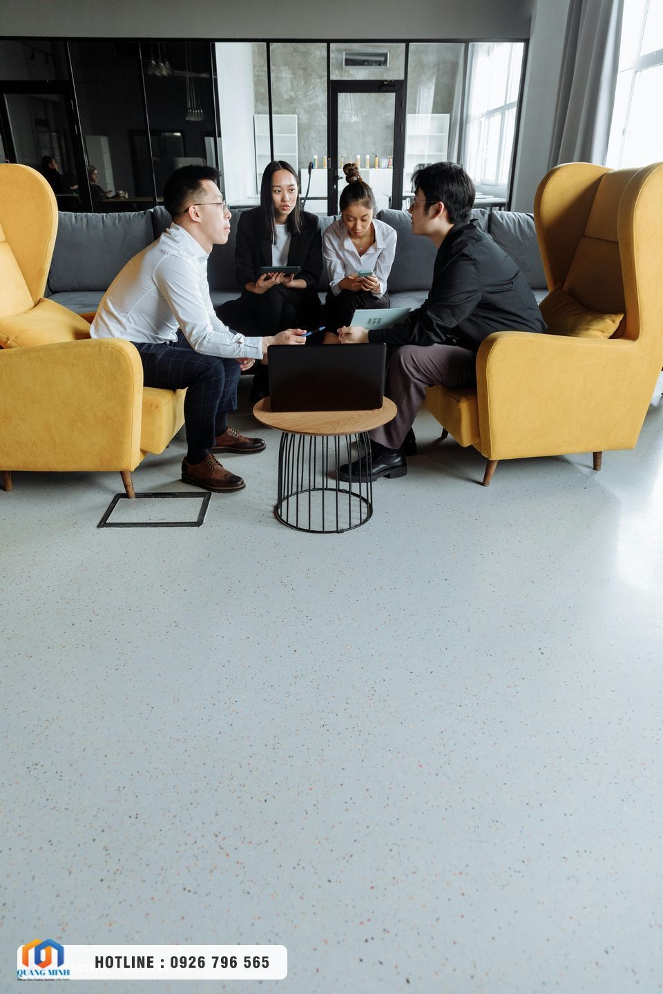 Quy trình làm việc chuyên nghiệp cùng đội ngũ Quang Minh